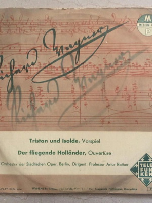Richard Wagner Vinyl Record Tristan and Isolde, The Flying Dutchman used, classical