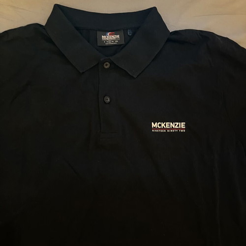 McKenzie polo shirt new, size large, black