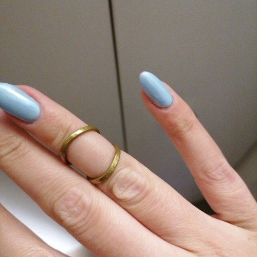 Gold-colored ring used, handmade size 17-18