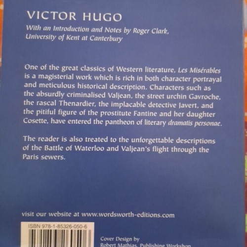 Les Miserables Volume Two by Victor Hugo, Wordsworth Classics