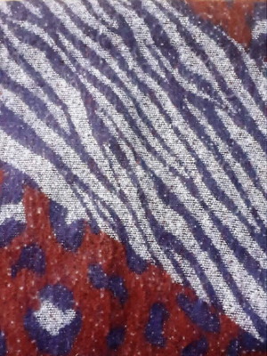 Winter scarf large blanket scarf like new, multicolor animal print
