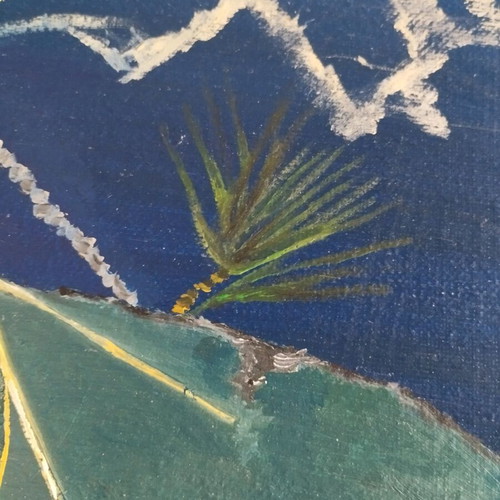Painting 35x50cm on canvas used without frame