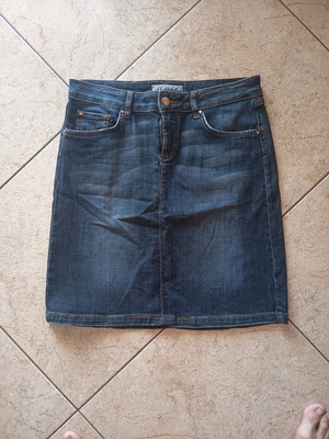 Zara denim skirt, blue, size L
