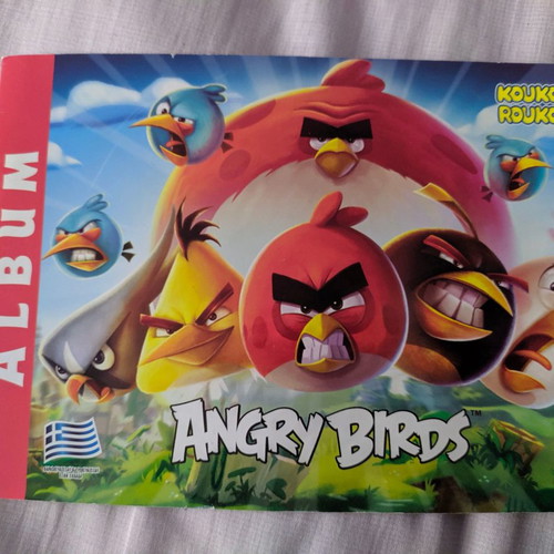 Koukouroukou Angry Birds album used with 21 stickers