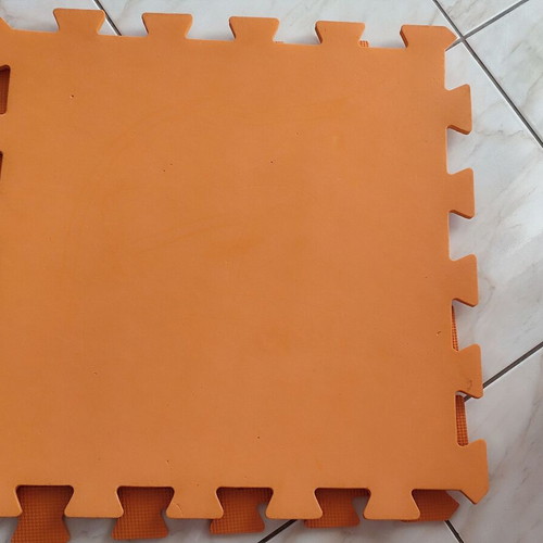 ELC play mats used, set of 7, red and orange