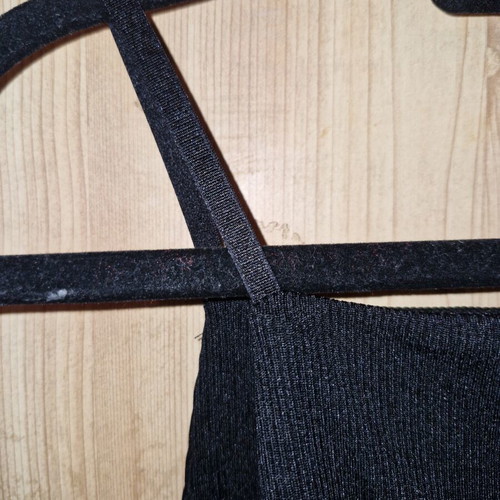 Zara black tank top new, size L