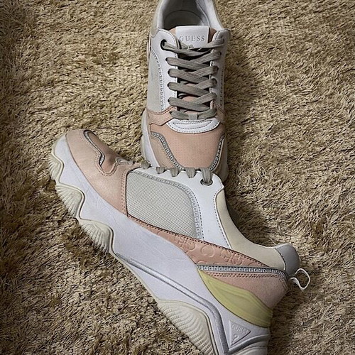 Guess sneakers used, size 41, pink and white