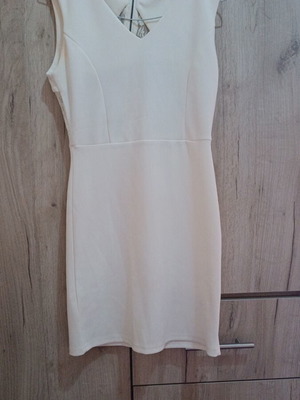 Short dress with lace like new, white, size S