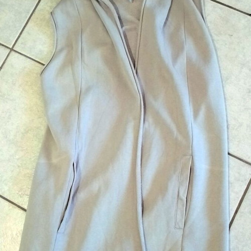 Cotton vest like new, casual gray kazaka, size M-L