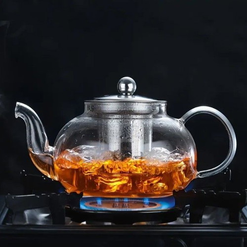 Glass teapot 800ml new with stainless steel filter