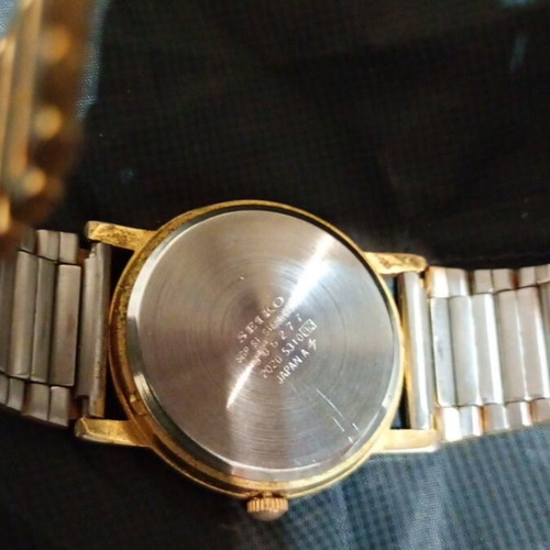 Seiko vintage men's watch used, gold color