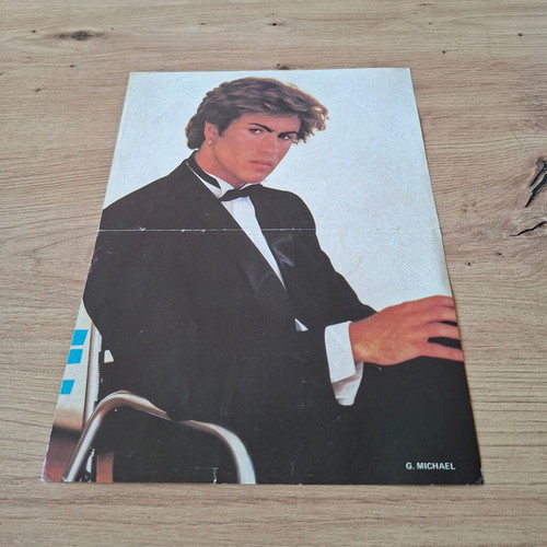 Simon Le Bon and George Michael poster used from 90s Manina magazine