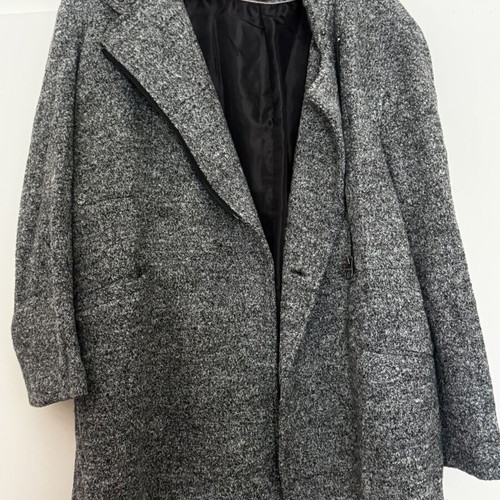 Cortefiel Woman gray coat XL like new, warm winter jacket with zipper