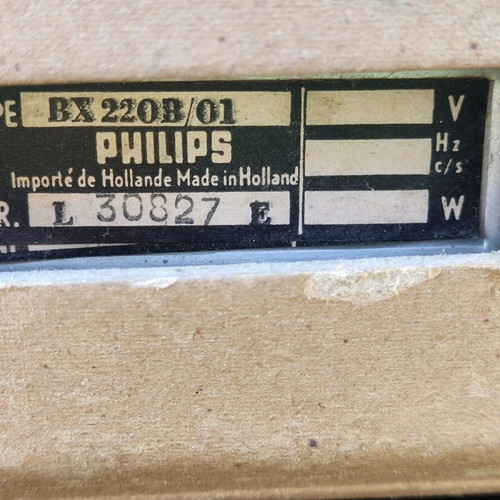 Philips vintage radio from the 50s used, non-functional