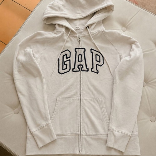 Gap white hoodie sweatshirt teen M 12-14 years like new
