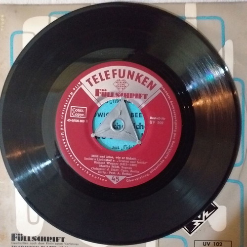 Collectible 45 RPM records used, classical music, set of 3
