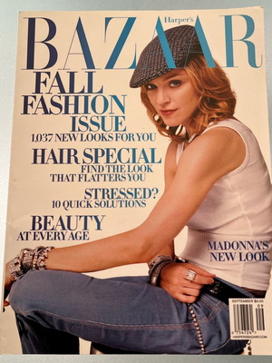 Περιοδικό Harpers Bazaar 2003 μεταχειρισμένο με τη Madonna στο εξώφυλλο