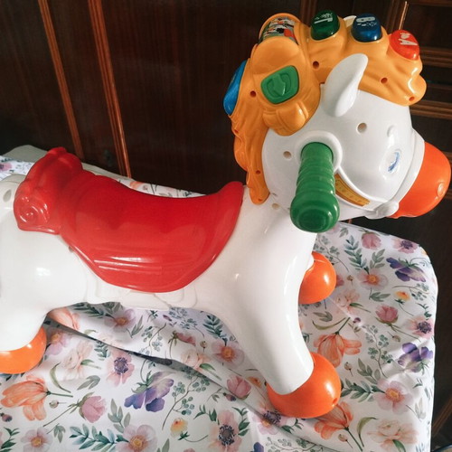 Baby Clementoni Lakis Alogakis educational rocking horse used
