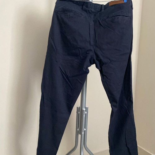 Men's dark navy slim fit chino trousers Portobello's size XL like new
