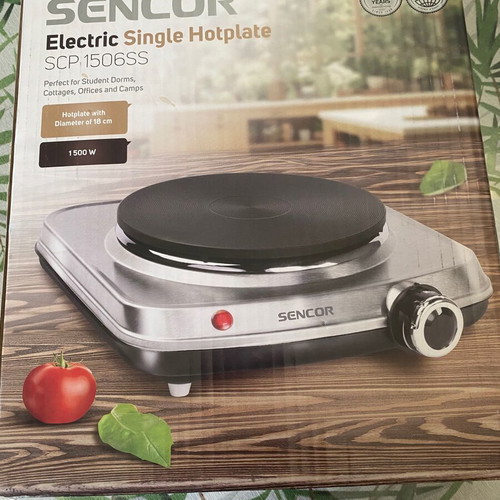 Sencor Electric Single Hotplate SCP1506SS new