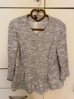 H&M outerwear with zipper like new, gray, XXL
