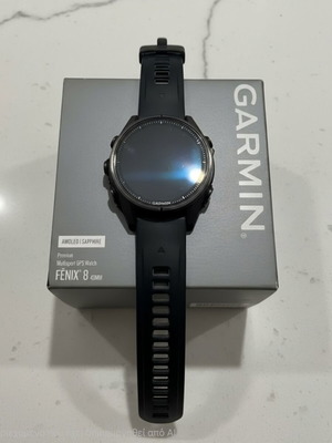 Garmin Fenix 8 AMOLED Sapphire Titanium 43mm smartwatch like new