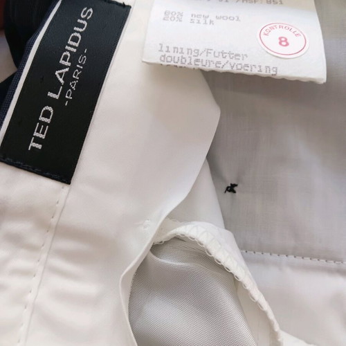 Ted Lapidus suit blue with thin stripe like new