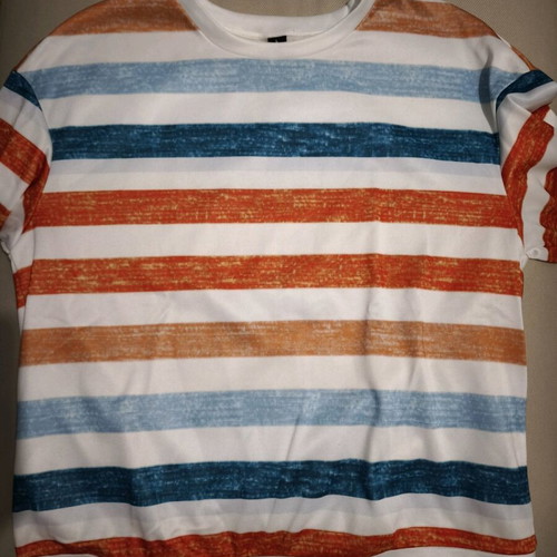 Shein multicolor striped shirt new, size L, loose fit