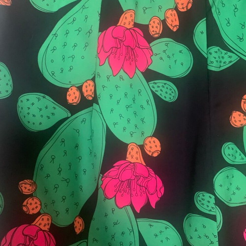 We Are pants with prickly pear print size large like new
