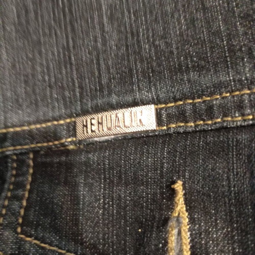 Jeans shirt women elastic like new, size L