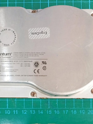 Quantum Trailblazer TRB850A Hard Disk 800 MB used