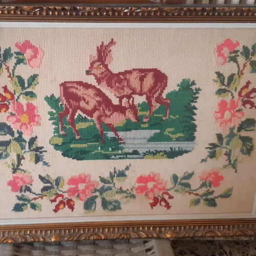 Embroidery frames used, set of 6 pieces