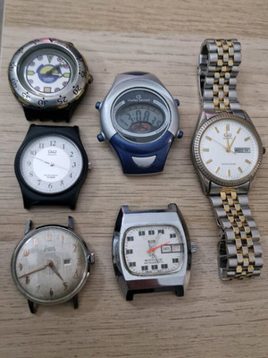 Πακέτο ρολόγια μεταχειρισμένα Swatch, Q&Q, Sfiko, Larex σε καλή κατάσταση