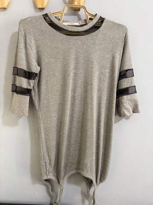 Gray Lakis Gavalas LAK blouse with straps like new, size M
