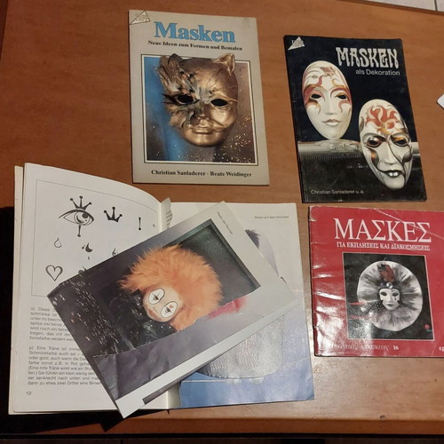 Craft books with masks and dolls, set of 4