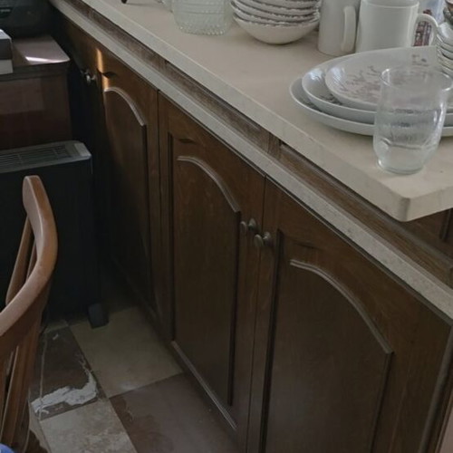Oak Kitchen Cabinets like new, 10 meters, marble countertops