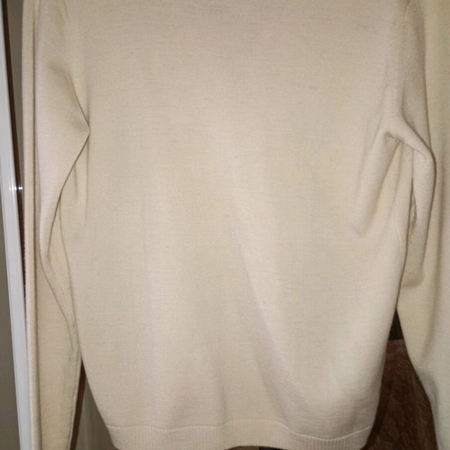 Unisex jacket like new, beige with embossed letters size M