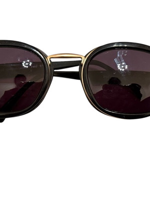Christian Lacroix sunglasses used, black and gold