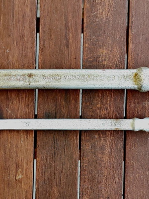 Gedore 2-Piece Goat Foot Wrench Set 17mm and 30mm used