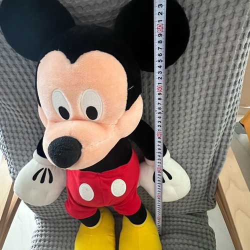 Large Mickey plush like new, collectible, height 65cm