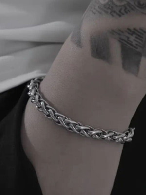 Stainless steel 4mm Hip Hop chain classic woven bracelet new