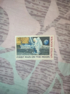 Γραμματόσημο First Man on the Moon 1969 MNH από τις ΗΠΑ