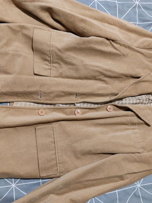 Beige jacket size 42 thin corduroy like new
