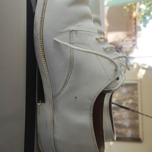 Army shoes size 44 white all leather used