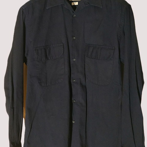 Casual Blue Navy Shirt size Medium like new, cotton
