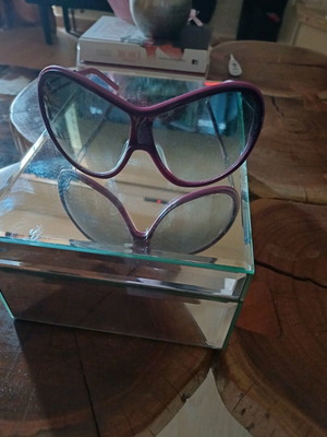 Gianfranco Ferre sunglasses used, black and purple
