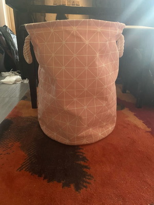 Large fabric storage basket like new