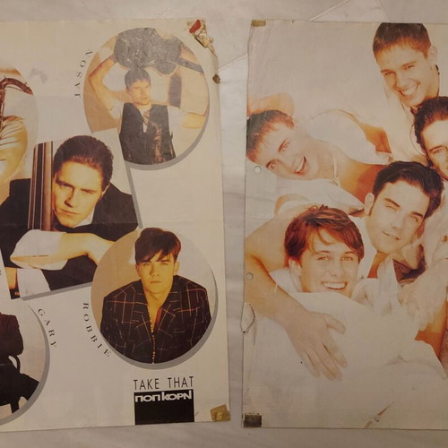 Take That Pop Korn x2 Pinup poster used with signs of wear