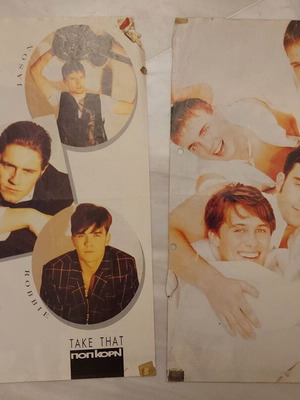 Take That Pop Korn x2 Pinup poster used with signs of wear