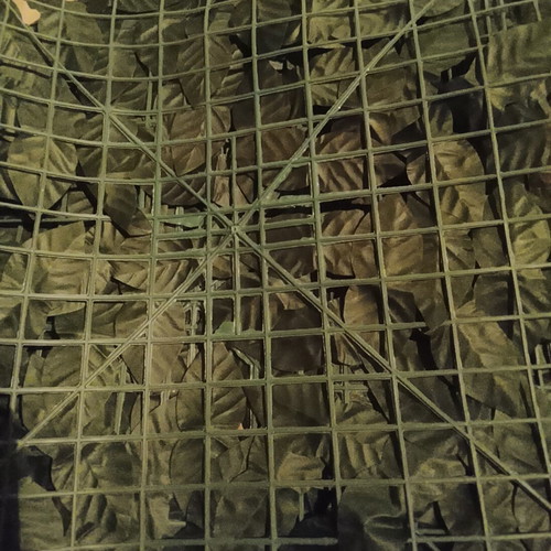 Plastic trellis panels 50x50 with leaves, new set of 3